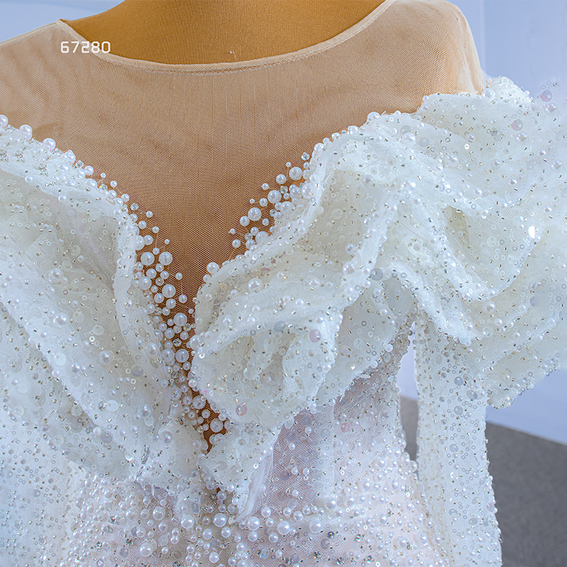 Elegant Luxury Full Sleeve Mermaid Wedding Dress